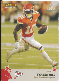 Tyreek Hill Chiefs 2020 Superbowl Crad