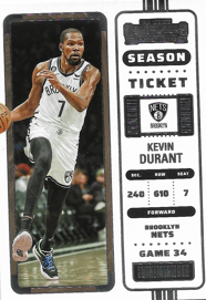 Kevin Durant Nets Season Ticket Card